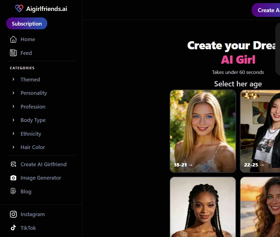 Source interface capture: Aigf Create